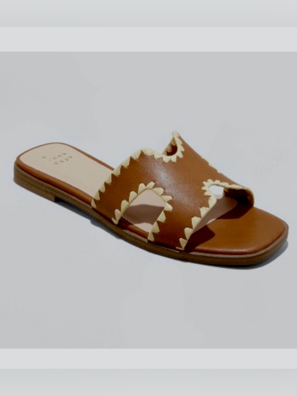 Women's Helena Whipstitch Slide Sandals  Brown